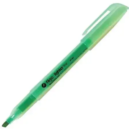 Resaltador Filgo Lighter Flúo Fino Verde