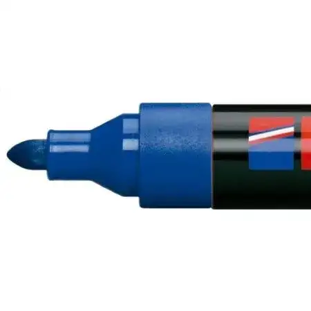 Marcador Edding 300-310 Permanente Punta redonda 1,5-3,0mm Azul Recargable -3