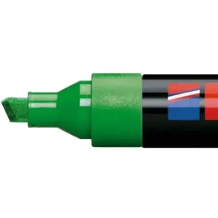 Marcador Edding 330 Permanente Punta biselada 1-5mm Rojo Recargable
