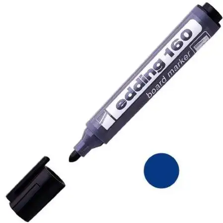 Marcador Edding 160 Pizarra Punta redonda 1,5-3,0mm Azul -2