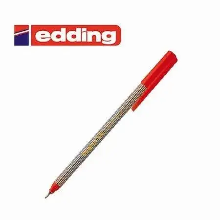 Microfibra Edding 55 Rojo pta metal